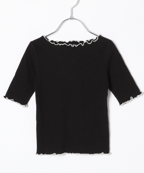 GLOBAL WORK（グローバルワーク）の「【キッズ】ハイショクメローＴ5分袖/799319（Tシャツ/カットソー・キッズ・ホワイト/ブラック/その他・MEDIUM/SMALL/LARGE/XX-LARGE/X-LARGE）」の2枚目の写真