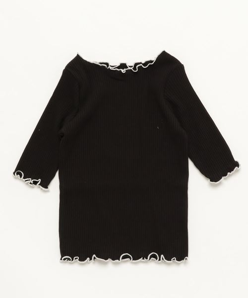 GLOBAL WORK（グローバルワーク）の「【キッズ】ハイショクメローＴ5分袖/799319（Tシャツ/カットソー・キッズ・ホワイト/ブラック/その他・MEDIUM/SMALL/LARGE/XX-LARGE/X-LARGE）」の6枚目の写真