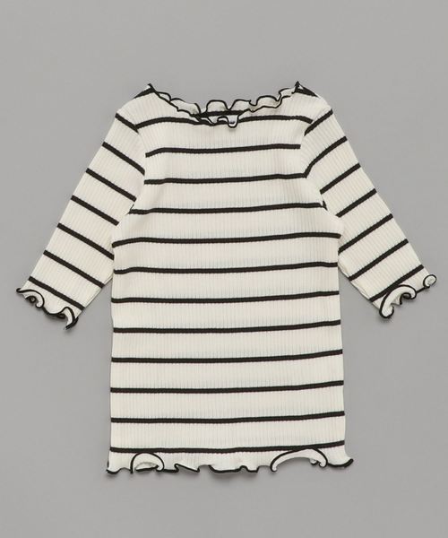 GLOBAL WORK（グローバルワーク）の「【キッズ】ハイショクメローＴ5分袖/799319（Tシャツ/カットソー・キッズ・ホワイト/ブラック/その他・MEDIUM/SMALL/LARGE/XX-LARGE/X-LARGE）」の7枚目の写真