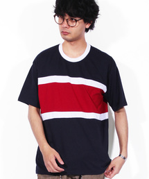 ８(eight) | ボーダー 切替 半袖Tシャツ アメカジ(Tシャツ/カットソー)