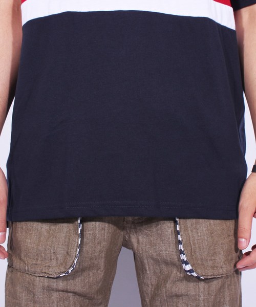 ８(eight)（エイト）の「ボーダー 切替 半袖Tシャツ アメカジ（Tシャツ/カットソー・メンズ・ブラック/ネイビー/グリーン・MEDIUM/LARGE/X-LARGE）」の16枚目の写真