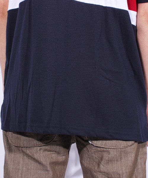 ８(eight)（エイト）の「ボーダー 切替 半袖Tシャツ アメカジ（Tシャツ/カットソー・メンズ・ブラック/ネイビー/グリーン・MEDIUM/LARGE/X-LARGE）」の18枚目の写真