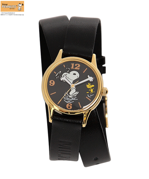 MILKFED.（ミルクフェド）の「SNOOPY WATCH HAVE A FRIEND（アナログ腕時計・レディース・ブラック・ONE SIZE）」の2枚目の写真