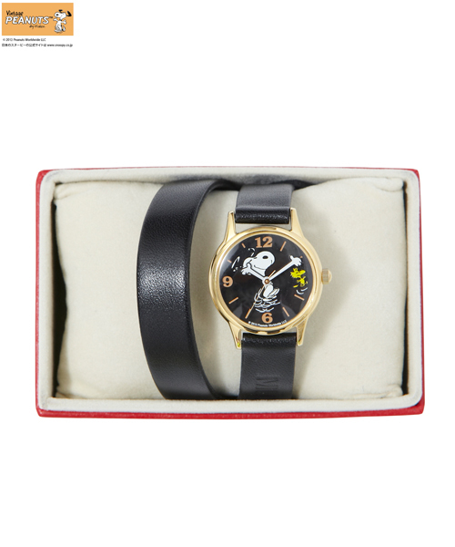 MILKFED.（ミルクフェド）の「SNOOPY WATCH HAVE A FRIEND（アナログ腕時計・レディース・ブラック・ONE SIZE）」の4枚目の写真