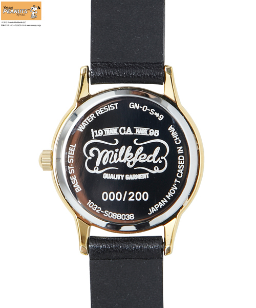 MILKFED.（ミルクフェド）の「SNOOPY WATCH HAVE A FRIEND（アナログ腕時計・レディース・ブラック・ONE SIZE）」の7枚目の写真