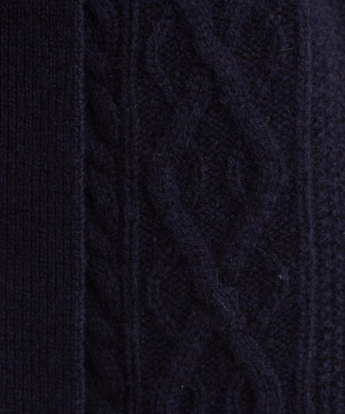 green label relaxing(グリーンレーベルリラクシング)の「SC ハミルトン アラン カーディガン ◆(カーディガン/ボレロ・レディース・ネイビー/オフホワイト/イエロー・FREE)」の12枚目の写真