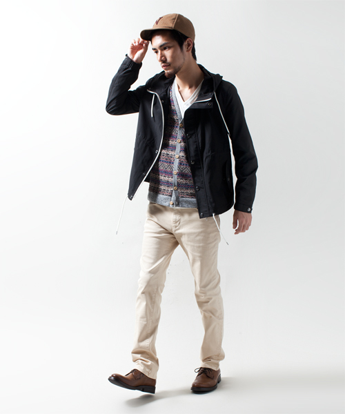 NANO universe（ナノユニバース）の「ナイロン撥水マリンパーカ（マウンテンパーカー・メンズ・ブラック/ベージュ/グリーン/ブルー/ネイビー/レンガ・MEDIUM/LARGE）」の18枚目の写真