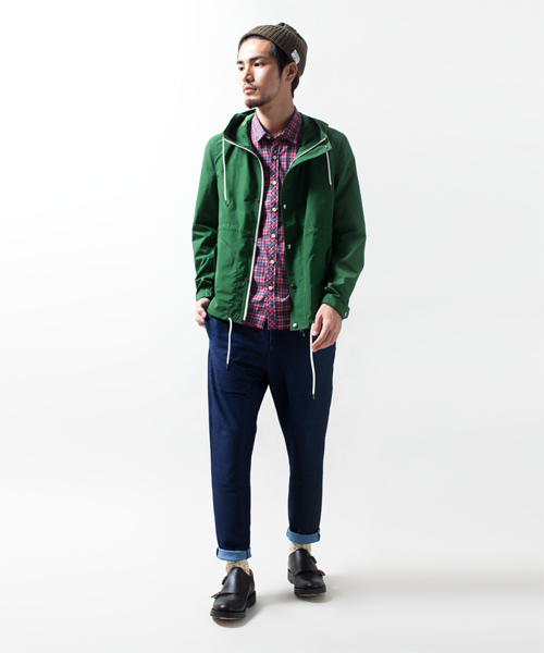 NANO universe（ナノユニバース）の「ナイロン撥水マリンパーカ（マウンテンパーカー・メンズ・ブラック/ベージュ/グリーン/ブルー/ネイビー/レンガ・MEDIUM/LARGE）」の20枚目の写真