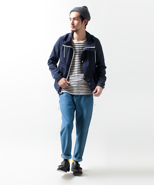 NANO universe（ナノユニバース）の「ナイロン撥水マリンパーカ（マウンテンパーカー・メンズ・ブラック/ベージュ/グリーン/ブルー/ネイビー/レンガ・MEDIUM/LARGE）」の21枚目の写真