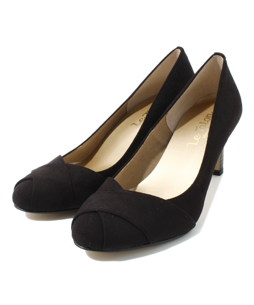 LE TALON（ルタロン）の「7CM クロスキリカエパンプス（パンプス・レディース・ウッド/ブラック/チャコールグレー・35/37/38/36/37.5/36.5/35.5）」の2枚目の写真