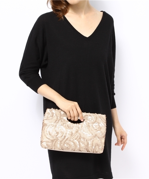 matelasse durer（マトラッセ デュレ）の「【matelasse durer】オリエンタルスパンクラッチ（クラッチバッグ・レディース・ブラック/ゴールド・FREE）」の3枚目の写真