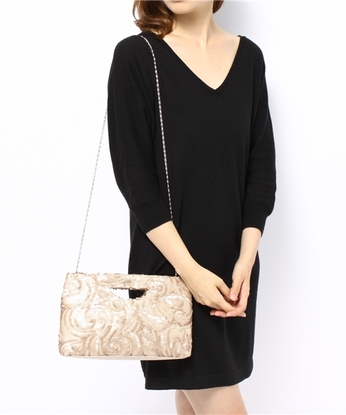 matelasse durer（マトラッセ デュレ）の「【matelasse durer】オリエンタルスパンクラッチ（クラッチバッグ・レディース・ブラック/ゴールド・FREE）」の4枚目の写真