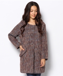 mystic | MIXツイードノーカラーCT(その他アウター)