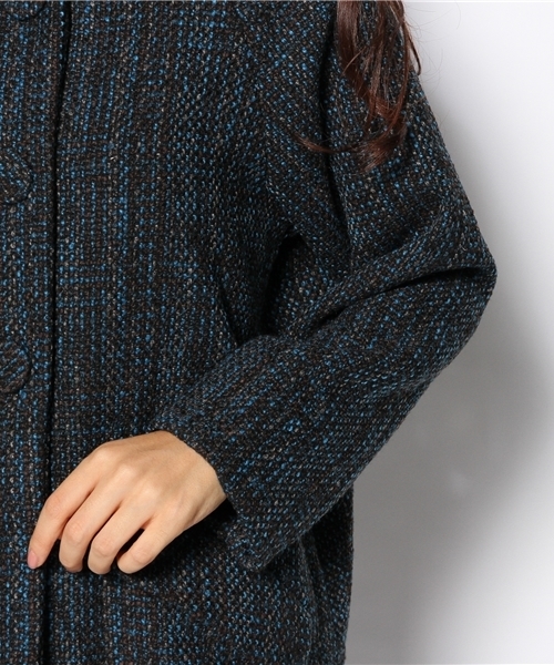 mystic（ミスティック）の「MIXツイードノーカラーCT（その他アウター・レディース・ブラック/ベージュ・ﾌﾘ-）」の7枚目の写真