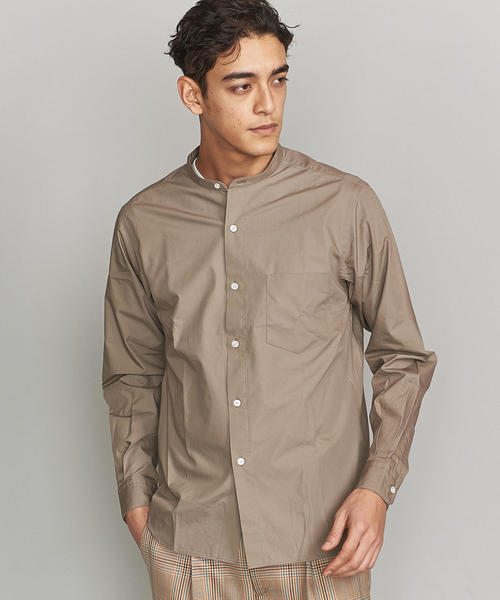 BEAUTY&YOUTH UNITED ARROWS（ビューティーアンドユースユナイテッドアローズ）の「BY ブロード バンドカラー シャツ ◆（シャツ/ブラウス・メンズ・ベージュ/ライトブルー/ホワイト・M/XL/S/XS/L）」の14枚目の写真
