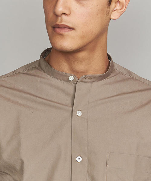 BEAUTY&YOUTH UNITED ARROWS（ビューティーアンドユースユナイテッドアローズ）の「BY ブロード バンドカラー シャツ ◆（シャツ/ブラウス・メンズ・ベージュ/ライトブルー/ホワイト・M/XL/S/XS/L）」の7枚目の写真