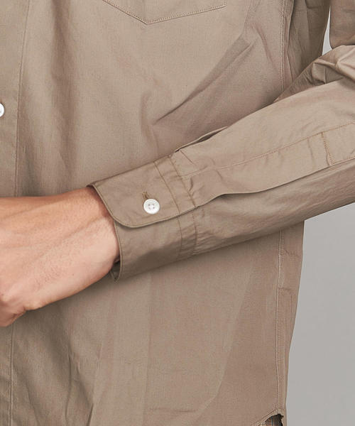 BEAUTY&YOUTH UNITED ARROWS（ビューティーアンドユースユナイテッドアローズ）の「BY ブロード バンドカラー シャツ ◆（シャツ/ブラウス・メンズ・ベージュ/ライトブルー/ホワイト・M/XL/S/XS/L）」の8枚目の写真