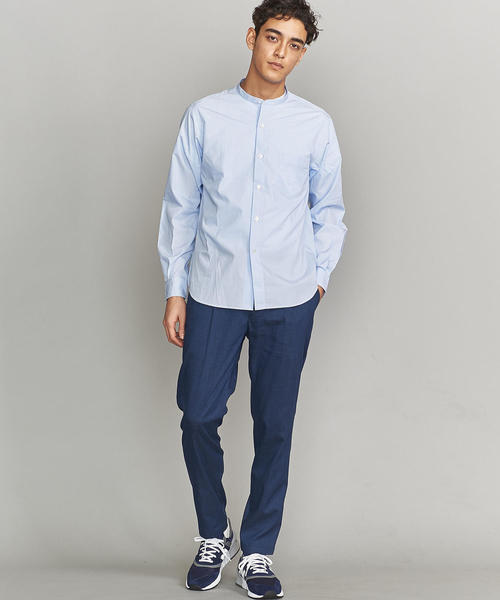 BEAUTY&YOUTH UNITED ARROWS（ビューティーアンドユースユナイテッドアローズ）の「BY ブロード バンドカラー シャツ ◆（シャツ/ブラウス・メンズ・ベージュ/ライトブルー/ホワイト・M/XL/S/XS/L）」の12枚目の写真