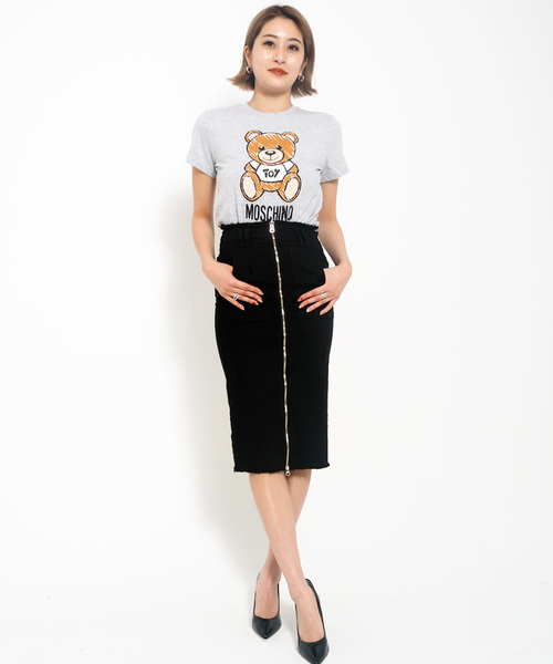 Narcissus（ナルシス）の「【cheap!!by vaNite】ジップデニムスカート（デニムスカート・レディース・ホワイト/ブラック・SMALL/MEDIUM）」の7枚目の写真