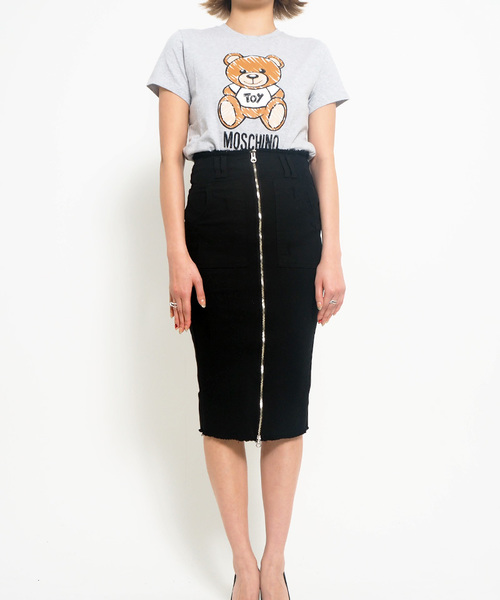 Narcissus（ナルシス）の「【cheap!!by vaNite】ジップデニムスカート（デニムスカート・レディース・ホワイト/ブラック・SMALL/MEDIUM）」の9枚目の写真