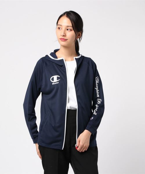 Champion(チャンピオン)の「【Champion/チャンピオン】レディース CAGERS ジップアップパーカー(パーカー・レディース・ホワイト/ネイビー/グレー/ブラック/ローズ・X-LARGE/LARGE/MEDIUM)」の5枚目の写真