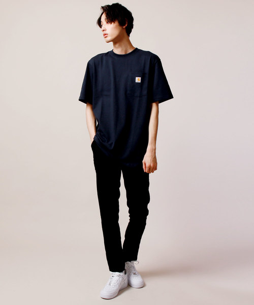 Carhartt（カーハート）の「Carhartt カーハート/ビッグサイズ 半袖 ポケットTシャツ ワンポイントロゴ カットソー（Tシャツ/カットソー・メンズ・ボルドー/ヘザーグレー/グレー系その他/ヘザーチャコール/ダークブラウン/ホワイト/ベージュ系その他/グリーン系その他/ブルー系その他/ネイビー/ブラック/ブラウン系その他・L/2XL/XL/M）」の16枚目の写真
