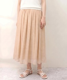 STYLEBLOCK（スタイルブロック）の「ドット柄シフォンフレアロングスカート（スカート）」