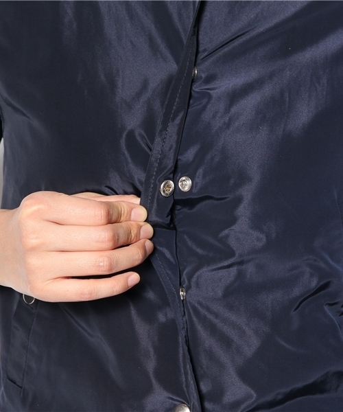 Ray BEAMS（レイビームス）の「○Ray BEAMS / ラインリブ スタジャン（ブルゾン・レディース・オリーブ/ネイビー・1/0）」の8枚目の写真