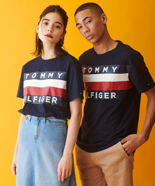 TOMMY HILFIGER（トミーヒルフィガー）の「【オンライン限定】ビッグ フラッグ Tシャツ / UPSTATE FLAG TEE（Tシャツ/カットソー・メンズ・ホワイト/ネイビー/レッド・SMALL/MEDIUM/LARGE/X-LARGE）」の2枚目の写真