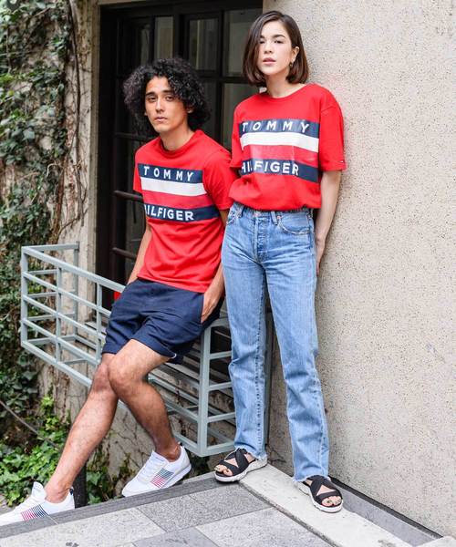 TOMMY HILFIGER（トミーヒルフィガー）の「【オンライン限定】ビッグ フラッグ Tシャツ / UPSTATE FLAG TEE（Tシャツ/カットソー・メンズ・ホワイト/ネイビー/レッド・SMALL/MEDIUM/LARGE/X-LARGE）」の14枚目の写真