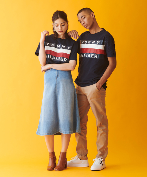 TOMMY HILFIGER（トミーヒルフィガー）の「【オンライン限定】ビッグ フラッグ Tシャツ / UPSTATE FLAG TEE（Tシャツ/カットソー・メンズ・ホワイト/ネイビー/レッド・SMALL/MEDIUM/LARGE/X-LARGE）」の19枚目の写真