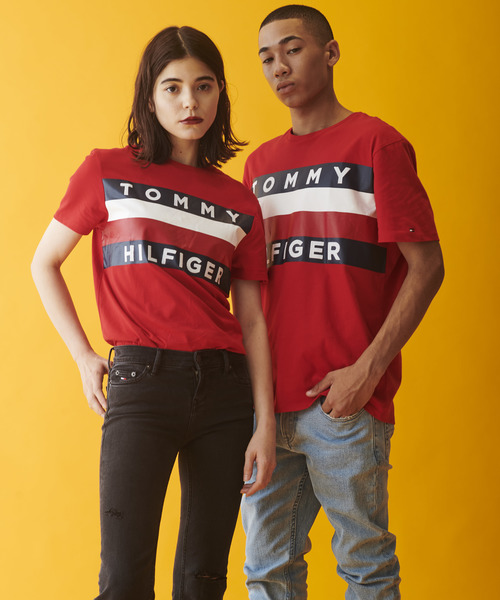TOMMY HILFIGER（トミーヒルフィガー）の「【オンライン限定】ビッグ フラッグ Tシャツ / UPSTATE FLAG TEE（Tシャツ/カットソー・メンズ・ホワイト/ネイビー/レッド・SMALL/MEDIUM/LARGE/X-LARGE）」の18枚目の写真