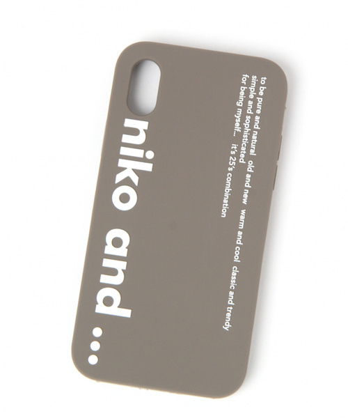niko and...（ニコアンド）の「オリジナルニコロゴiPhoneケース X/XS（スマホケース/カバー・レディース・ホワイト/ブラック/グレー・0）」の3枚目の写真