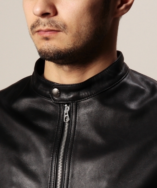 BEAUTY&YOUTH UNITED ARROWS（ビューティーアンドユースユナイテッドアローズ）の「BY シープ セミベジタブル ライダース ジャケット◆（ライダースジャケット・メンズ・ブラック・LARGE/MEDIUM/X-LARGE/SMALL）」の6枚目の写真