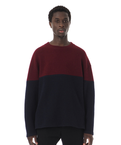 Sandinista（サンディニスタ）の「2 Tone Wool Knit Top / ツートーン