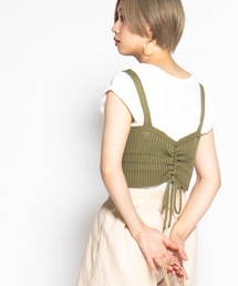 WEGO | WEGO/バックシャーリングニットビスチェ(ベスト)