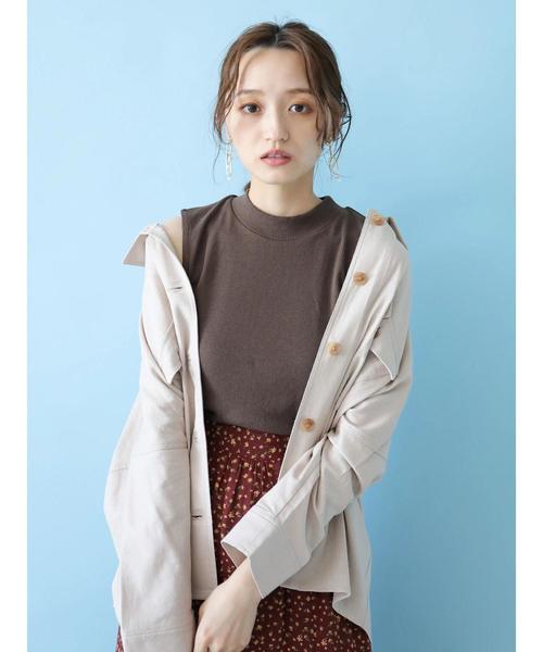 earth music&ecology（アースミュージックアンドエコロジー）の「抜け襟ワークジャケット ●＊（シャツ/ブラウス・レディース・ベージュ/ブラウン・FREE）」の16枚目の写真
