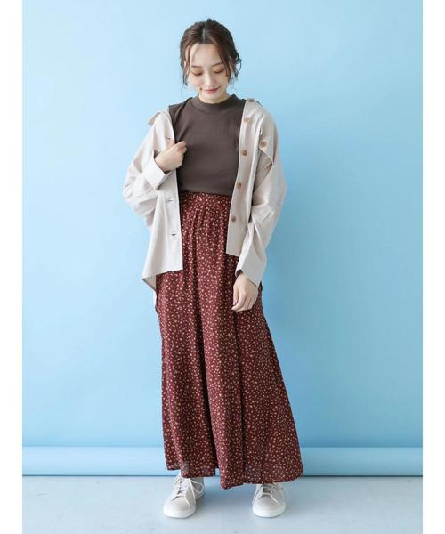 earth music&ecology（アースミュージックアンドエコロジー）の「抜け襟ワークジャケット ●＊（シャツ/ブラウス・レディース・ベージュ/ブラウン・FREE）」の12枚目の写真