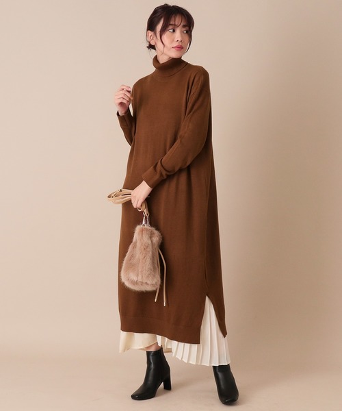 セール Auli タートルロングニットワンピース ワンピース Auli アウリィ のファッション通販 Zozotown