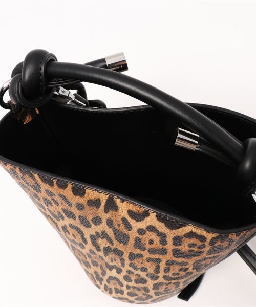 florist（フローリスト）の「【2way】バイカラーバケツ型ビッグチェーンバケツバッグ（ハンドバッグ・レディース・ブラック/パープル/イエロー/グリーン/レオパード・FREE）」の21枚目の写真