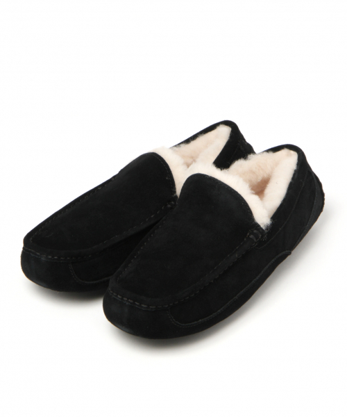UGG（アグ）の「【UGG（アグ）】ASCOT（モカシン/デッキシューズ・メンズ・ベージュ/ブラック・SMALL/MEDIUM/LARGE）」の4枚目の写真