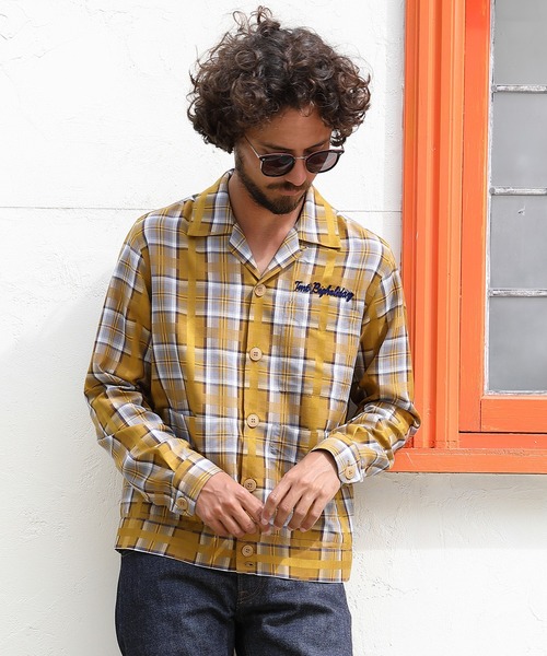 TMT(ティーエムティー)の「【ずん飯尾さん着用】SHORT LENGTH CUBA SHIRTS JACKET(シャツ/ブラウス・メンズ・その他/バーガンディー/マスタード/アイボリー・SMALL/MEDIUM/LARGE/X-LARGE)」の3枚目の写真