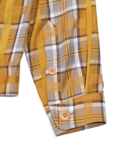 TMT(ティーエムティー)の「【ずん飯尾さん着用】SHORT LENGTH CUBA SHIRTS JACKET(シャツ/ブラウス・メンズ・その他/バーガンディー/マスタード/アイボリー・SMALL/MEDIUM/LARGE/X-LARGE)」の8枚目の写真
