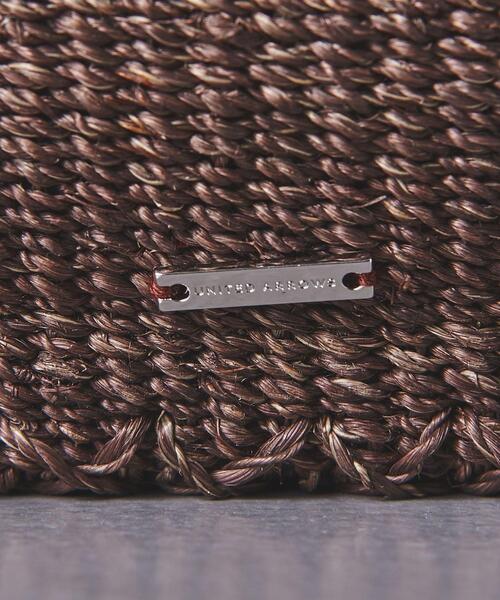 UNITED ARROWS（ユナイテッドアローズ）の「UWSC ABACA スクエア トートバッグ†（かごバッグ・レディース・ダークブラウン/グレー/オレンジ/ピンク・FREE）」の6枚目の写真