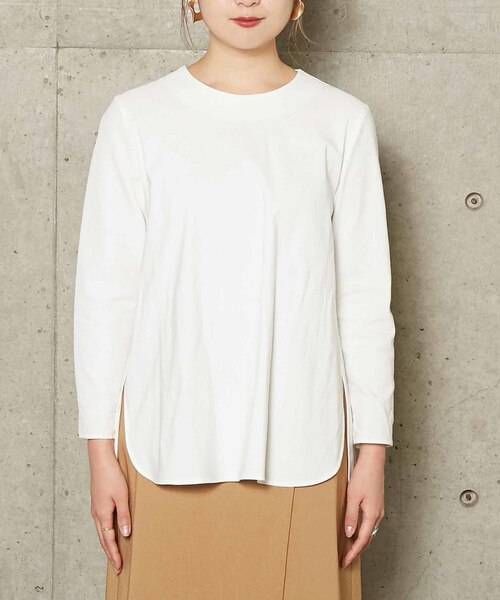 Liesse（リエス）の「ウエストベルトプルオーバー（シャツ/ブラウス・レディース・オフホワイト/キャメル/クリーム・FREE）」の8枚目の写真