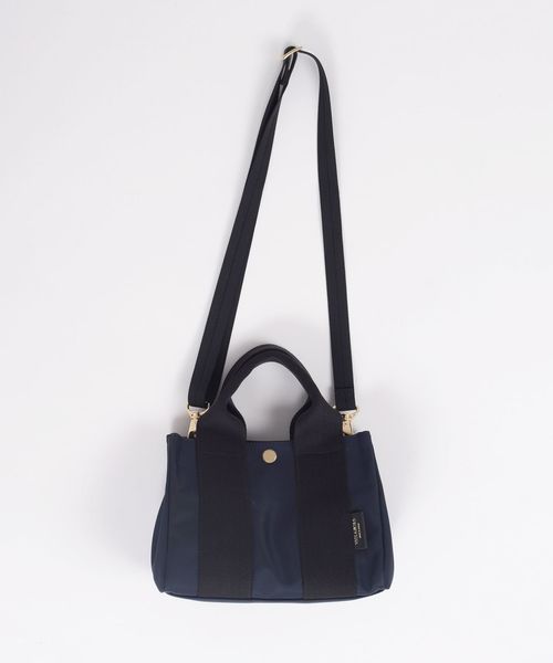 SHIPS（シップス）の「VIOLAd’ORO:GINO 2WAYナイロントート（S）◇（トートバッグ・レディース・ベージュ/ネイビー/ブラウン・ONE SIZE）」の8枚目の写真
