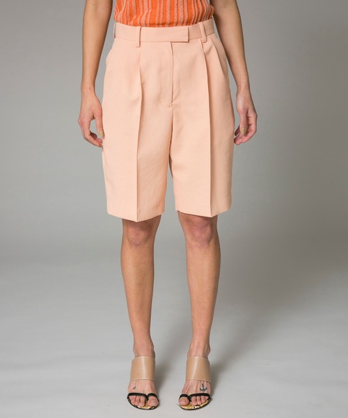 MAISON SPECIAL（メゾンスペシャル）の「◎Oggi＆CanCaｍ6月号、GISEle 6.7月号掲載掲載：2タックトラウザーショーツ【MAISON SPECIAL/メゾンスペシャル】■セットアップ対応■（その他パンツ・レディース・ベージュ/オレンジ/イエロー・36/38）」の17枚目の写真