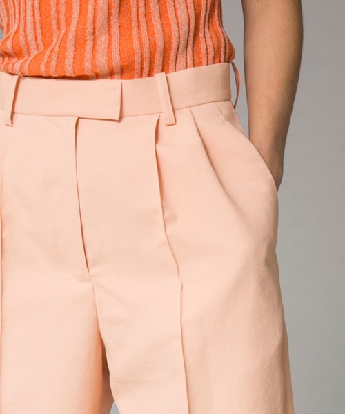 MAISON SPECIAL（メゾンスペシャル）の「◎Oggi＆CanCaｍ6月号、GISEle 6.7月号掲載掲載：2タックトラウザーショーツ【MAISON SPECIAL/メゾンスペシャル】■セットアップ対応■（その他パンツ・レディース・ベージュ/オレンジ/イエロー・36/38）」の14枚目の写真