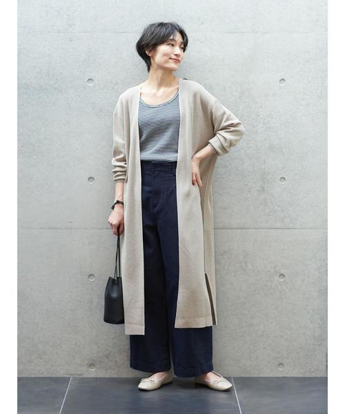 AMERICAN HOLIC(アメリカンホリック)の「ボタンループツイルワイドパンツ *(その他パンツ・レディース・アイボリー/ネイビー・MEDIUM/LARGE)」の22枚目の写真