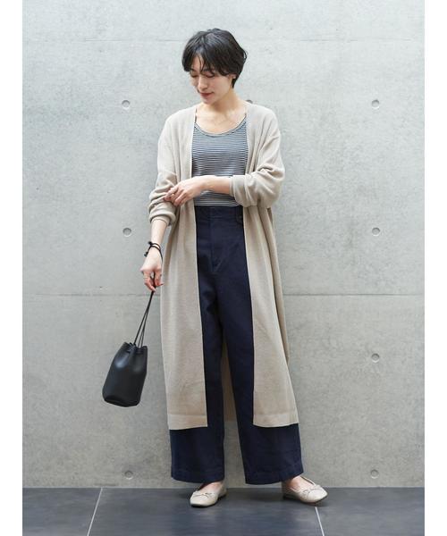 AMERICAN HOLIC(アメリカンホリック)の「ボタンループツイルワイドパンツ *(その他パンツ・レディース・アイボリー/ネイビー・MEDIUM/LARGE)」の21枚目の写真